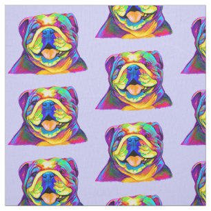 Tela Bulldog en colores