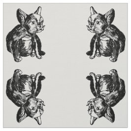 Tela Bulldog francés Cachorro Personalizado Cotton Twil