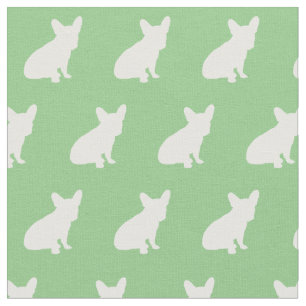 Tela Bulldog francés francés Perro Silhouette Sage Ve