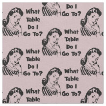 Bunco Gracioso Retro Rosa ¿A Qué Mesa Voy?