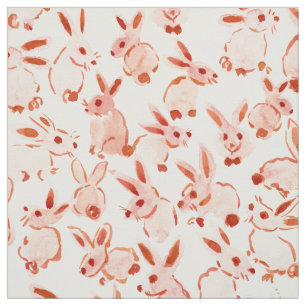 Tela BUNNY BOMB Peach suave Conejos acuáticos