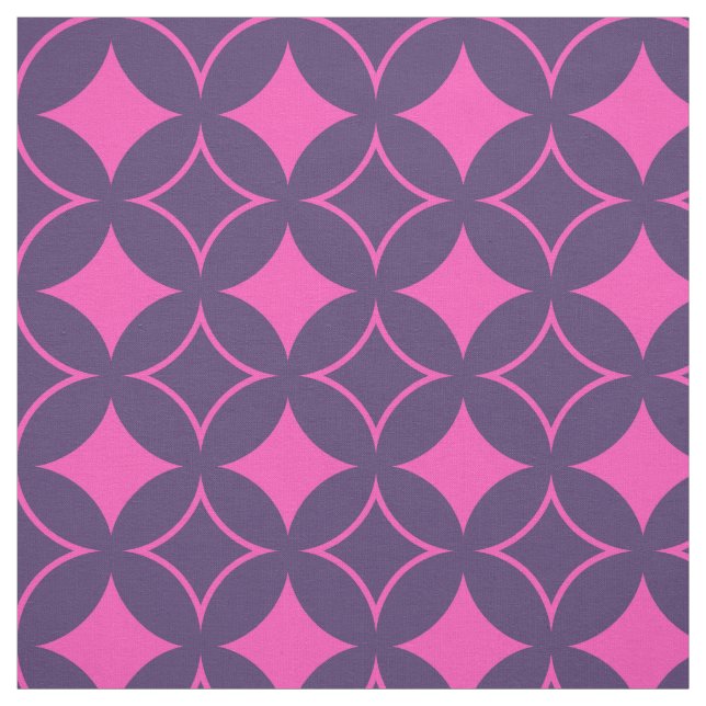 Tela Buques rosa y morado (Retal)