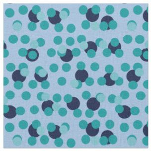 Tela Burbujas de color turquesa geométricas de mediados