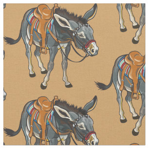 Tela burro con montura