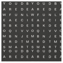 Tela Búsqueda de palabras (Inspirador) negro