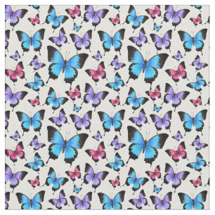 Tela Butterflies Girly Fabric