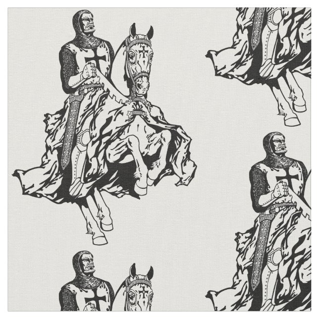 Tela Caballero templario (De cerca)