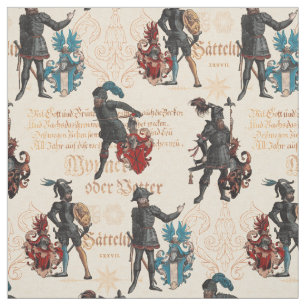 Tela Caballeros del Renacimiento Antiguo Ejército Mili