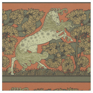 Tela Caballo Art Nouveau de Verneuil: Vintage Ecuestre