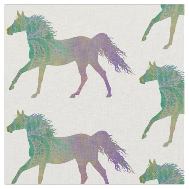 Tela Caballo bonito de Boho (De cerca)