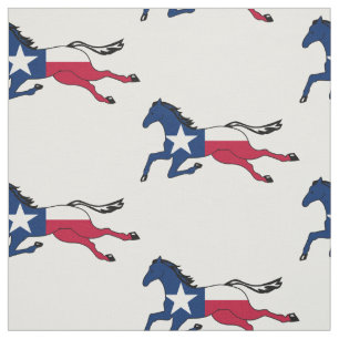 Tela Caballo de Bandera de Texas corriendo
