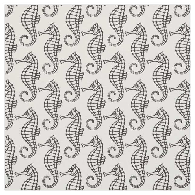 Tela Caballo de mar negro (Retal)