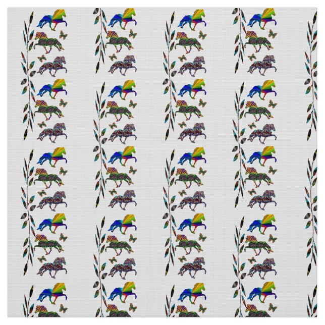 Tela Caballo islandés salvaje (Retal)