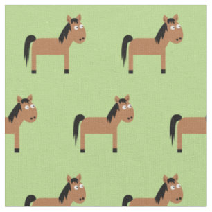 Tela Caballo Lindo Niño Bebé Guardería Verde Claro