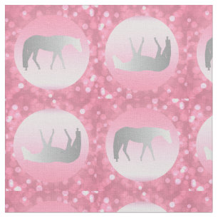 Tela Caballo occidental de plata del placer en Brokeh