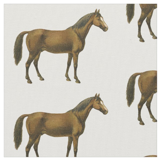 Tela Caballo Vintage Bay (De cerca)