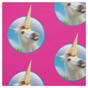 Tela Caballo Y Arcoiris De Unicornio Fiesta