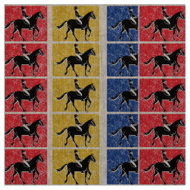 Tela Caballo y jinete ingleses