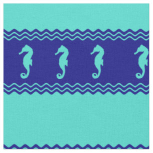Tela Caballos de mar del océano azul turquesa costero