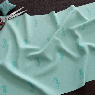 Tela Caballos marinos verdes