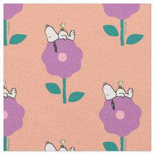 Tela Cacahuetes   Silbato de flor de Snoopy y Woodstock