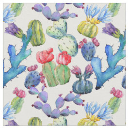 Tela Cacti color agua