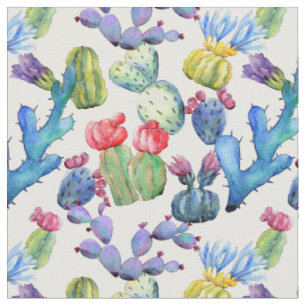 Tela Cacti color agua