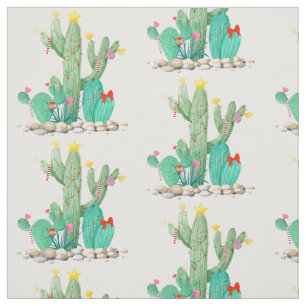 Tela Cactus de Navidad Agua Fuerte del Suroeste