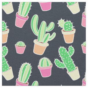 Tela Cactus de neón de la acuarela en modelo de los