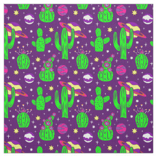 Tela cactus del espacio exterior desierto alienígenas p