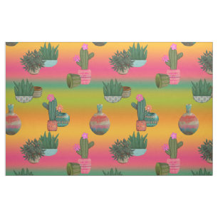 Tela Cactus en ollas de Ombre suroeste