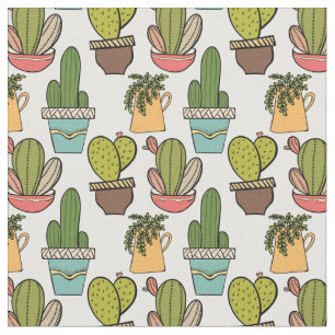 Tela Cactus y Succulents interiores en modelo de los