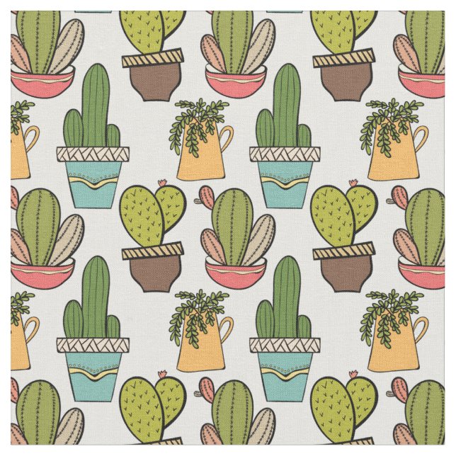 Tela Cactus y Succulents interiores en modelo de los (De cerca)