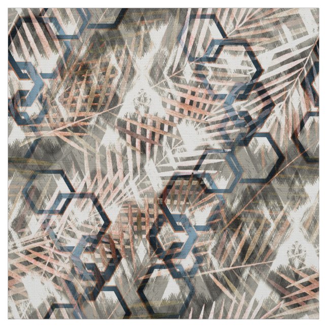 Tela Cadenas de hojas de palma. (Retal)