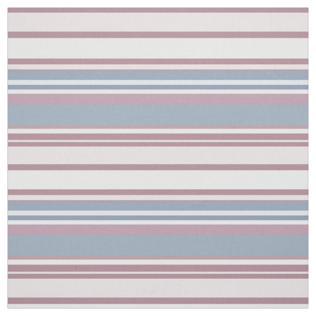 Tela Cadet Grey and Desaturated Rose Stripes (Retal)