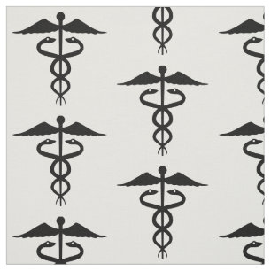 Tela Caducto médico Algodón negro y blanco