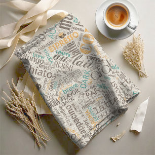 Tela Café en Burlap Word Cloud ID283 Verde azulado