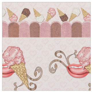 Tela Café Ice Cream - Impresión pequeña