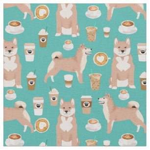 Tela café shiba u turquesa