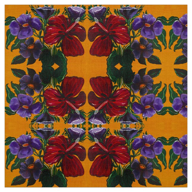 Tela Caída Lily Swirl Fabric (Retal)