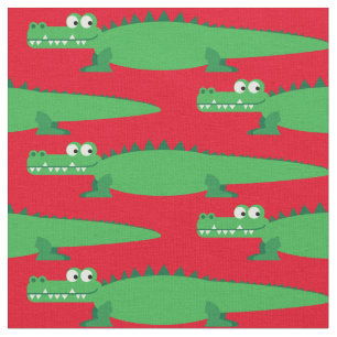 Tela Caimanes Lindos Niños Cocodrilo Cartoon Cocodrilo