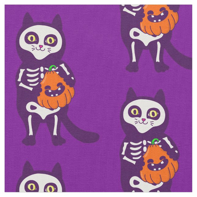 Tela calabaza de halloween (De cerca)