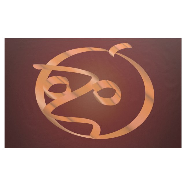 Tela calabaza de Halloween (Yarda)