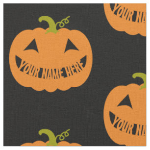 Tela Calabaza personalizada de Halloween