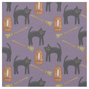 Tela Calabazas de Halloween, algodón (56" de ancho) Tej