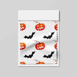 Tela Calabazas y murciélagos de Halloween, truco o truc