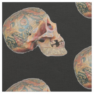Tela Calavera colorida
