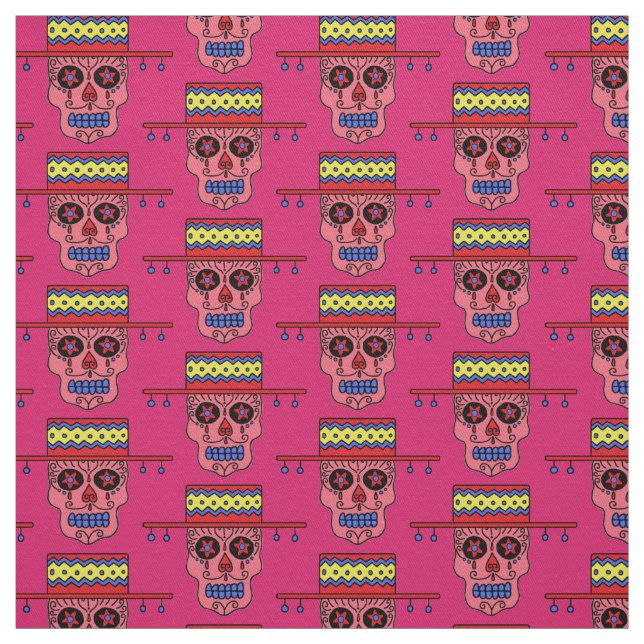 Tela Calavera de azúcar gaucho (Retal)