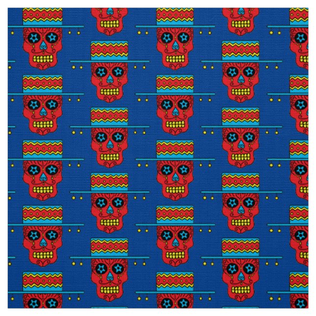 Tela Calavera de azúcar gaucho (Retal)