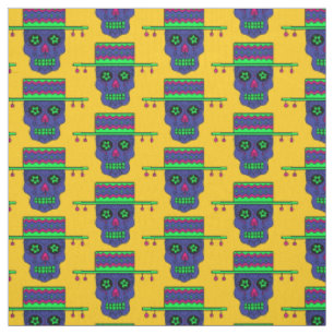 Tela Calavera de azúcar gaucho